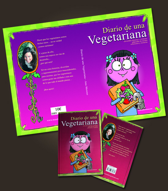Ilustración portada libro "Diario de una vegetariana"